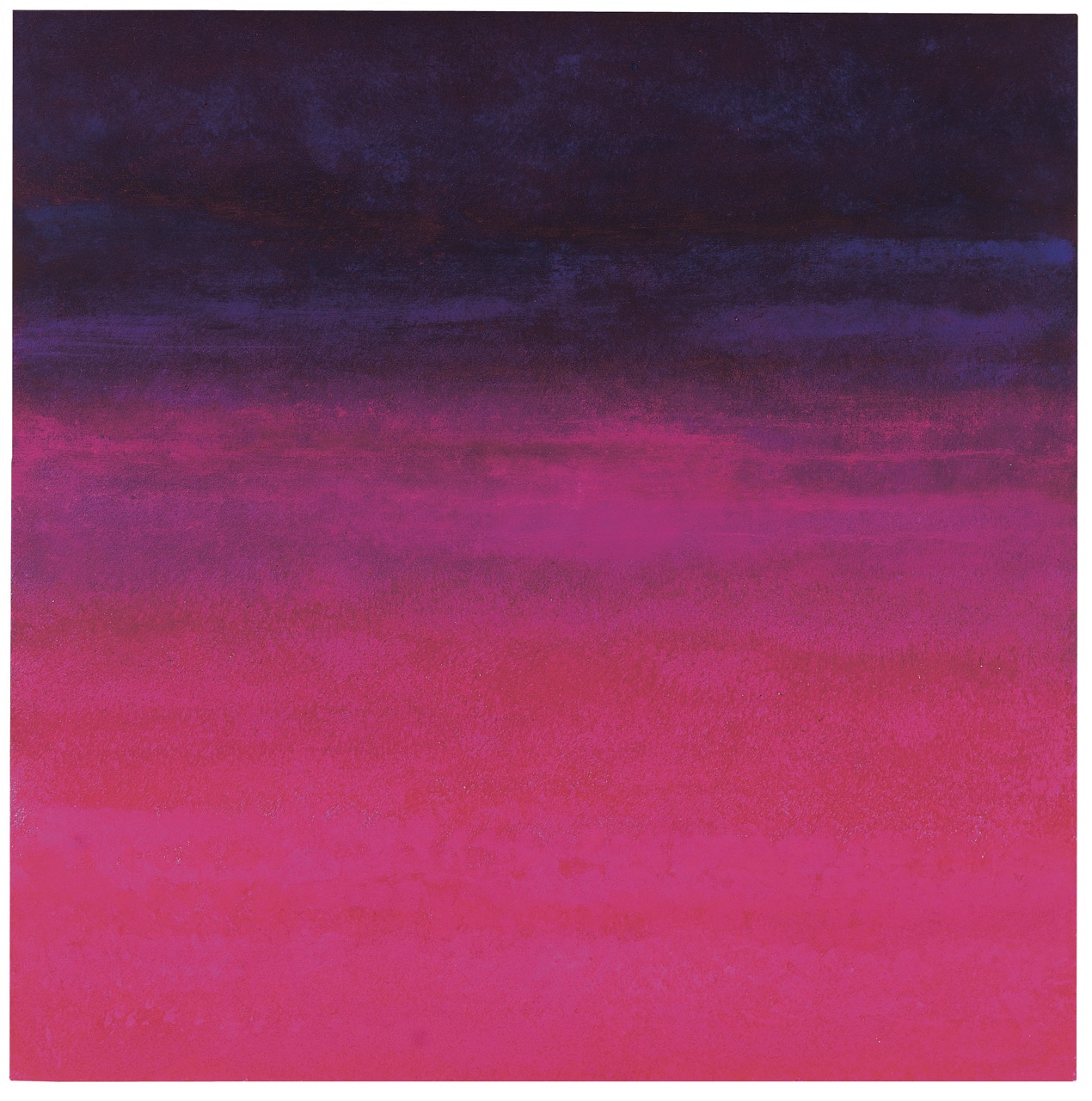 Kunstwerk von Rupprecht Geiger mit einem Farbverlauf von oben dunklem Lila zu Pink